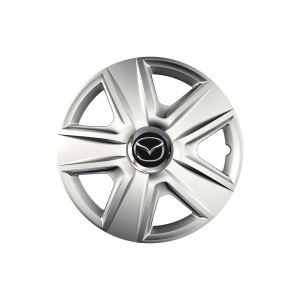Set 4 capace roti Cu Inel Cromat Esprit R14 pentru gama auto Mazda - Img 1