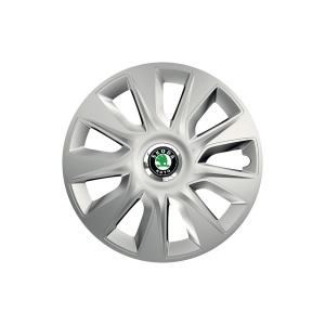 Set 4 capace roti Cu Inel Cromat Stratos R16 Compatibil Cu Skoda - Img 3