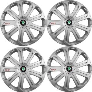 Set 4 Capace Roti Evo Gri R14, Pentru Skoda - Img 2