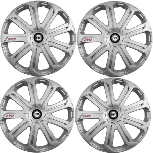 Set 4 Capace Roti Evo Gri R15, Pentru Fiat - Img 2