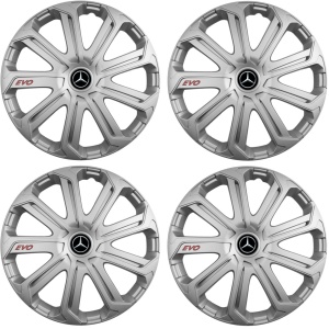 Set 4 Capace Roti Evo Gri R15, Pentru Mercedes - Img 2