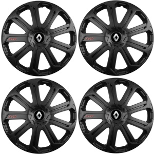 Set 4 Capace Roti Evo Negru R14, Pentru Renault - Img 2