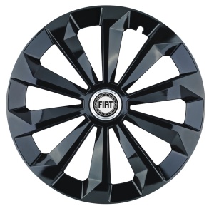 Set 4 capace roti Fame Negru R14 pentru gama auto Fiat - Img 1