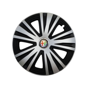 Set 4 capace roti Glory Gri-Negru R14, Compatibil Cu Alfa Romeo - Img 3