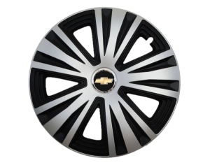 Set 4 capace roti Glory Gri-Negru R15, pentru gama auto Chevrolet - Img 1
