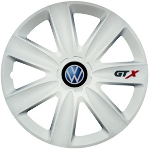 Set 4 Capace Roti GTX Alb R15, Compatibil Cu Volkswagen - Img 3