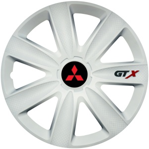 Set 4 Capace Roti GTX Alb R16, Compatibil Cu Mitsubishi