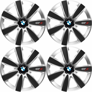 Set 4 Capace Roti GTX Carbon Gri-Negru R14, Pentru BMW - Img 2