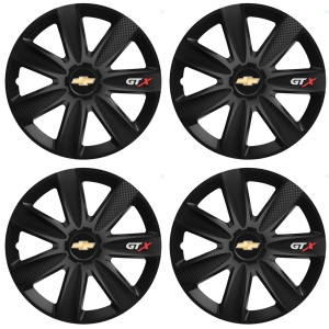 Set 4 Capace Roti GTX Carbon Negru R15, Pentru Chevrolet - Img 2