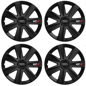 Set 4 capace Roti Gtx Carbon Negru R17, Pentru Audi - Img 2