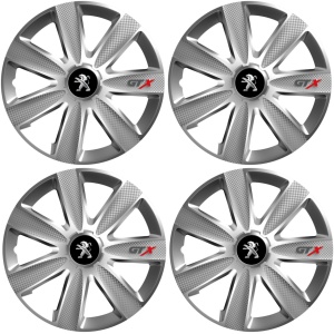 Set 4 Capace Roti GTX Gri R16, Pentru Peugeot - Img 2