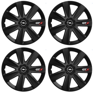 Set 4 Capace Roti GTX Negru Carbon R17, pentru Opel - Img 2