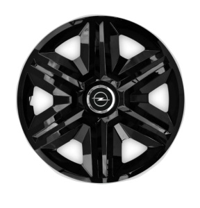 Set 4 capace roti hubcaps fast black R15 pentru gama auto Opel - Img 1