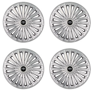 Set 4 capace roti Joy Gri R17 pentru gama auto Toyota. - Img 2