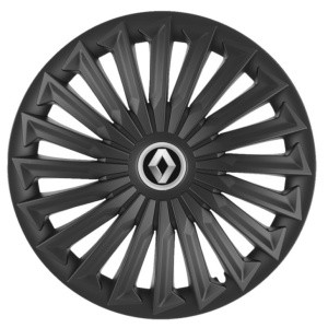 Set 4 capace roti Joy Negru R16 pentru gama auto Renault