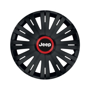 Set 4 capace roti Negre Cu Inel Rosu Active R14 Compatibil Cu Jeep
