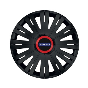 Set 4 capace roti Negre Cu Inel Rosu Active R14 Compatibil Cu Volvo