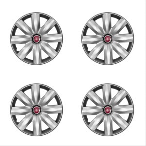 Set 4 capace roti potrivite jantelor de 14 inchi (R14) compatibile Fiat, Model - 221 - Img 2