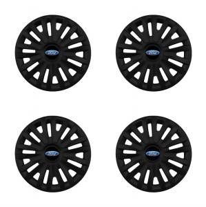 Set 4 capace roti potrivite jantelor de 15 inch (R15) compatibile FORD, Model - 313 Black - Img 2