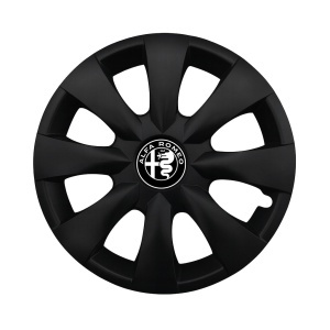 Set 4 capace roti potrivite jantelor de 15 inchi (R15) compatibile ALFA ROMEO, Model - 316 Black Edition