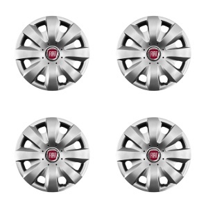 Set 4 capace roti potrivite jantelor de 15 inchi (R15) compatibile gama Fiat, model - 321 - Img 2