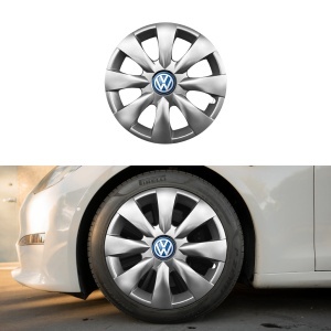 Set 4 capace roti potrivite jantelor de 15 inchi (R15) compatibile VW Volkswagen, Model - 316, Sigla Albastra - Img 3