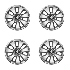 Set 4 capace roti potrivite jantelor de 15 inchi (R16) compatibile PEUGEOT 106, 107, 206, 207, 306, 307, 308, 406, 407, EXPERT, PARTNER, 3008,Model -335 - Img 2