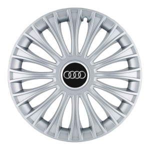 Set 4 Capace Roti, potrivite jantelor de R14, pentru Audi, model dino cromat - Img 3