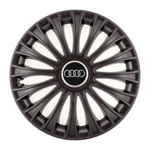 Set 4 Capace Roti, potrivite jantelor de R14, pentru Audi, model dino Negru - Img 3