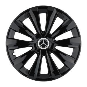 Set 4 Capace Roti, potrivite jantelor de R14, pentru Mercedes-Benz, model delta negru - Img 3