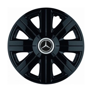 Set 4 Capace Roti, potrivite jantelor de R14, pentru Mercedes-Benz, model Cosmos Negru - Img 3