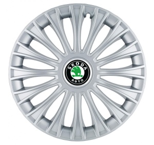 Set 4 Capace Roti, potrivite jantelor de R14, pentru Skoda, model dino cromat