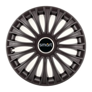 Set 4 Capace Roti, potrivite jantelor de R14, pentru Smart, model dino Negru - Img 3