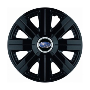 Set 4 Capace Roti, potrivite jantelor de R14, pentru Subaru, model Cosmos Negru - Img 3