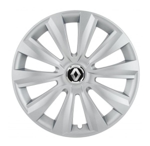 Set 4 Capace Roti, potrivite jantelor de R15, pentru Renault, model delta cromat
