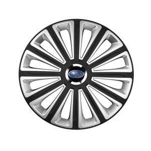 Set 4 capace roti R15 Compatibil Cu Subaru Trend Silver-Black - Img 3