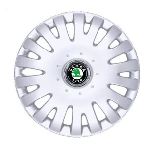 Set 4 Capace Roti R15, Potrivite Jantelor de 15 inch, Pentru Skoda, Model 306 - Img 3