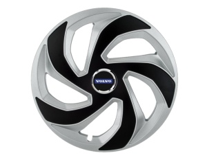 Set 4 capace roti Rex Gri-Negru R16 pentru gama auto Volvo