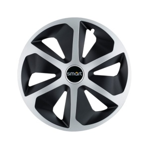 Set 4 capace roti Roco Gri-Negru R13 pentru gama auto Smart - Img 3
