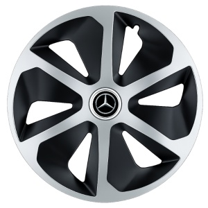 Set 4 capace roti Roco Gri-Negru R14 Compatibil Cu Mercedes