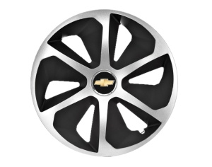 Set 4 capace roti Roco Gri-Negru R15 pentru gama auto Chevrolet - Img 1