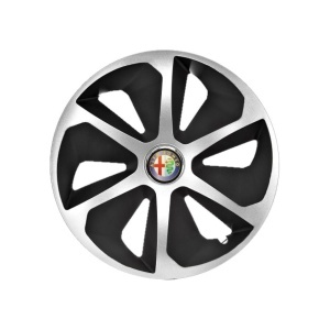 Set 4 capace roti Roco Gri-Negru R16 Compatibil Cu Alfa Romeo - Img 3