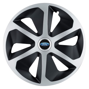 Set 4 capace roti Roco Gri-Negru R17 pentru gama auto Ford - Img 3