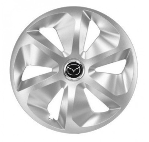 Set 4 Capace Roti Roco Gri R15, pentru Mazda - Img 1