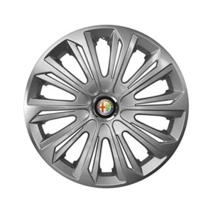 Set 4 capace roti Strong silver varnished R14 Compatibil Cu Alfa Romeo - Img 3