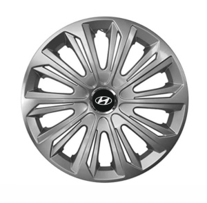 Set 4 capace roti Strong silver varnished R14 Compatibil Cu Hyundai