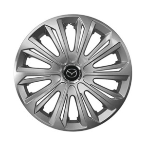 Set 4 capace roti Strong silver varnished R14 Compatibil Cu Mazda - Img 3