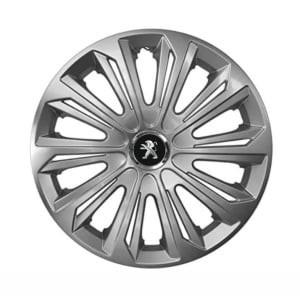 Set 4 capace roti Strong silver varnished R14 Compatibil Cu Peugeot