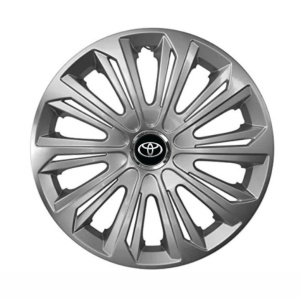 Set 4 capace roti Strong silver varnished R14 Compatibil Cu Toyota