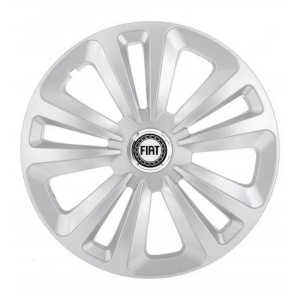 Set 4 Capace Roti Terra Gri R15 pentru Fiat